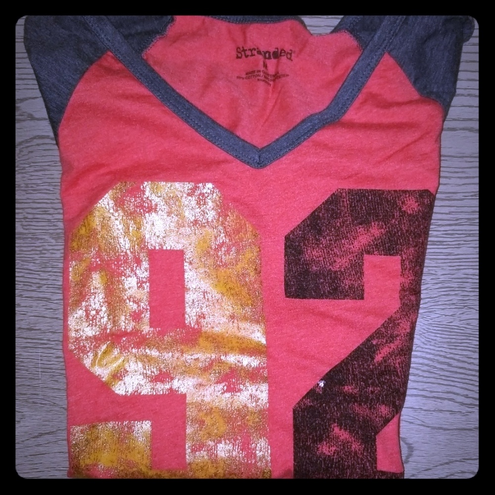 Girls V Neck T Shirt